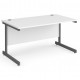 Harlow Straight Office Desk with Single Cantilever Leg